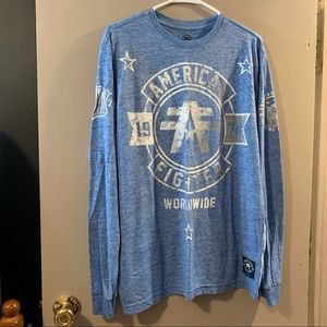 men’s American Fighter Shirt - long sleeve - size large